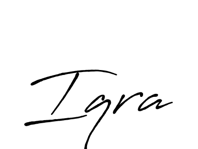 Also You can easily find your signature by using the search form. We will create Iqra name handwritten signature images for you free of cost using Antro_Vectra_Bolder sign style. Iqra signature style 7 images and pictures png