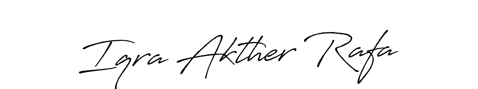 Design your own signature with our free online signature maker. With this signature software, you can create a handwritten (Antro_Vectra_Bolder) signature for name Iqra Akther Rafa. Iqra Akther Rafa signature style 7 images and pictures png