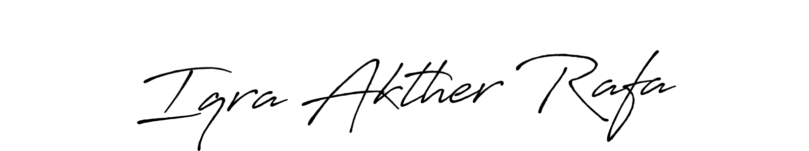 if you are searching for the best signature style for your name Iqra Akther Rafa. so please give up your signature search. here we have designed multiple signature styles  using Antro_Vectra_Bolder. Iqra Akther Rafa signature style 7 images and pictures png