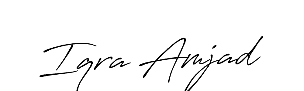 Make a beautiful signature design for name Iqra Amjad. Use this online signature maker to create a handwritten signature for free. Iqra Amjad signature style 7 images and pictures png