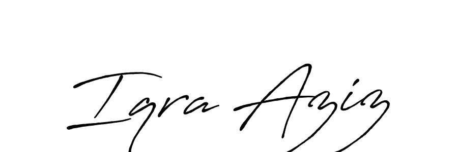 You can use this online signature creator to create a handwritten signature for the name Iqra Aziz. This is the best online autograph maker. Iqra Aziz signature style 7 images and pictures png