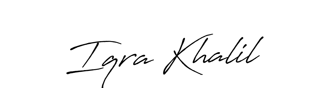 Make a beautiful signature design for name Iqra Khalil. Use this online signature maker to create a handwritten signature for free. Iqra Khalil signature style 7 images and pictures png
