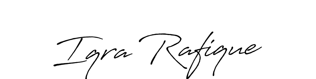 This is the best signature style for the Iqra Rafique name. Also you like these signature font (Antro_Vectra_Bolder). Mix name signature. Iqra Rafique signature style 7 images and pictures png