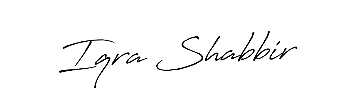 It looks lik you need a new signature style for name Iqra Shabbir. Design unique handwritten (Antro_Vectra_Bolder) signature with our free signature maker in just a few clicks. Iqra Shabbir signature style 7 images and pictures png