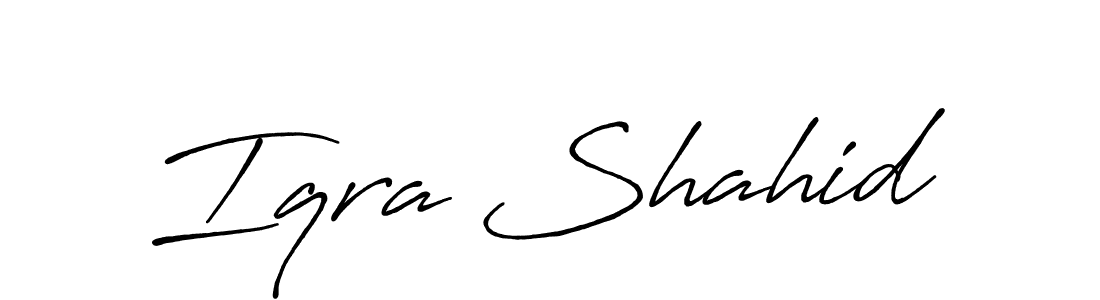 Here are the top 10 professional signature styles for the name Iqra Shahid. These are the best autograph styles you can use for your name. Iqra Shahid signature style 7 images and pictures png