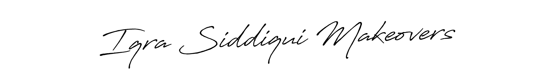 This is the best signature style for the Iqra Siddiqui Makeovers name. Also you like these signature font (Antro_Vectra_Bolder). Mix name signature. Iqra Siddiqui Makeovers signature style 7 images and pictures png