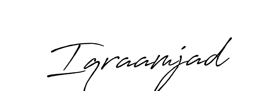You can use this online signature creator to create a handwritten signature for the name Iqraamjad. This is the best online autograph maker. Iqraamjad signature style 7 images and pictures png