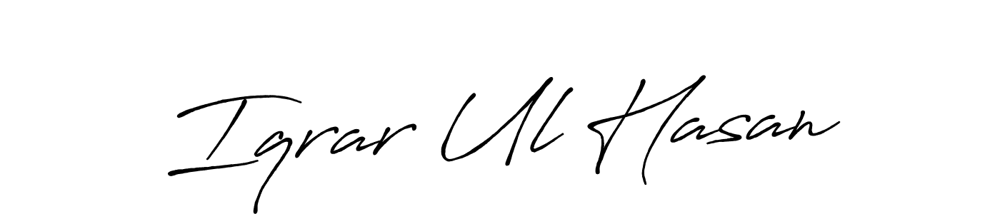 How to make Iqrar Ul Hasan signature? Antro_Vectra_Bolder is a professional autograph style. Create handwritten signature for Iqrar Ul Hasan name. Iqrar Ul Hasan signature style 7 images and pictures png