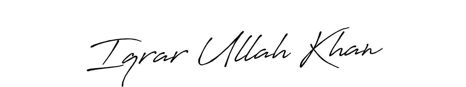 Here are the top 10 professional signature styles for the name Iqrar Ullah Khan. These are the best autograph styles you can use for your name. Iqrar Ullah Khan signature style 7 images and pictures png