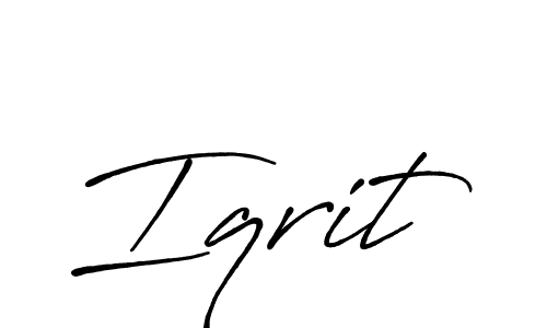 if you are searching for the best signature style for your name Iqrit. so please give up your signature search. here we have designed multiple signature styles  using Antro_Vectra_Bolder. Iqrit signature style 7 images and pictures png