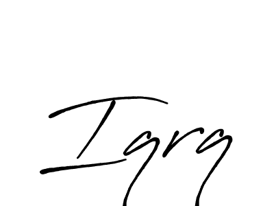 Iqrq stylish signature style. Best Handwritten Sign (Antro_Vectra_Bolder) for my name. Handwritten Signature Collection Ideas for my name Iqrq. Iqrq signature style 7 images and pictures png
