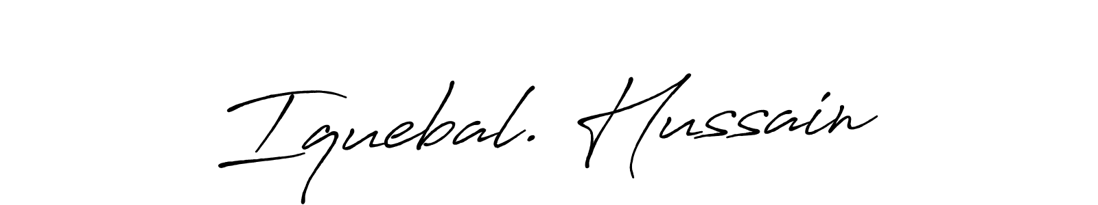 if you are searching for the best signature style for your name Iquebal. Hussain. so please give up your signature search. here we have designed multiple signature styles  using Antro_Vectra_Bolder. Iquebal. Hussain signature style 7 images and pictures png