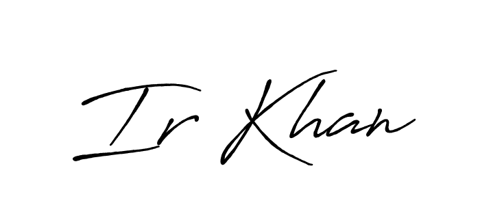 You should practise on your own different ways (Antro_Vectra_Bolder) to write your name (Ir Khan) in signature. don't let someone else do it for you. Ir Khan signature style 7 images and pictures png
