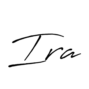 Use a signature maker to create a handwritten signature online. With this signature software, you can design (Antro_Vectra_Bolder) your own signature for name Ira. Ira signature style 7 images and pictures png