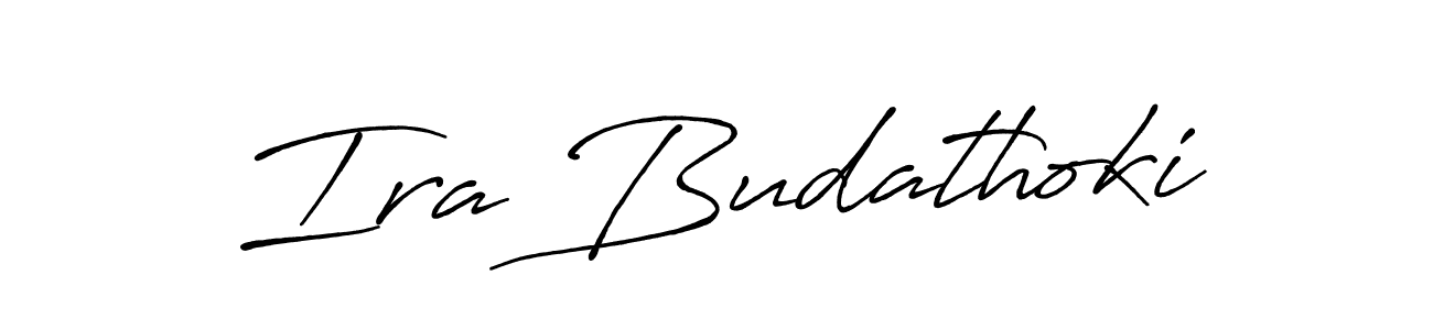 You should practise on your own different ways (Antro_Vectra_Bolder) to write your name (Ira Budathoki) in signature. don't let someone else do it for you. Ira Budathoki signature style 7 images and pictures png