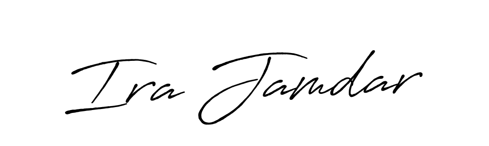 You should practise on your own different ways (Antro_Vectra_Bolder) to write your name (Ira Jamdar) in signature. don't let someone else do it for you. Ira Jamdar signature style 7 images and pictures png