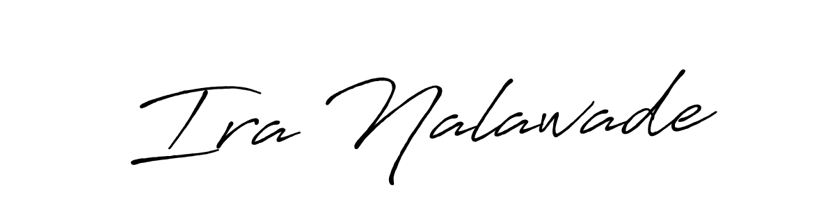 Make a beautiful signature design for name Ira Nalawade. With this signature (Antro_Vectra_Bolder) style, you can create a handwritten signature for free. Ira Nalawade signature style 7 images and pictures png