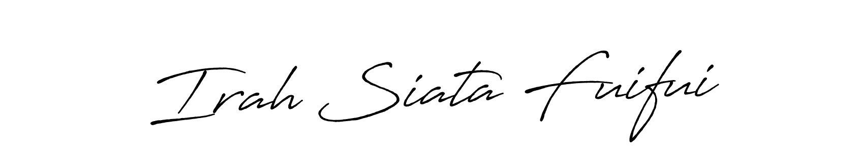 Design your own signature with our free online signature maker. With this signature software, you can create a handwritten (Antro_Vectra_Bolder) signature for name Irah Siata Fuifui. Irah Siata Fuifui signature style 7 images and pictures png