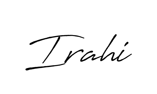 Similarly Antro_Vectra_Bolder is the best handwritten signature design. Signature creator online .You can use it as an online autograph creator for name Irahi. Irahi signature style 7 images and pictures png