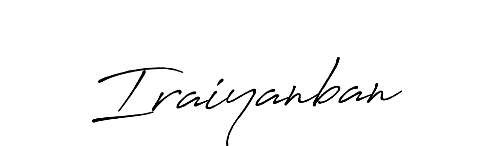 Create a beautiful signature design for name Iraiyanban. With this signature (Antro_Vectra_Bolder) fonts, you can make a handwritten signature for free. Iraiyanban signature style 7 images and pictures png