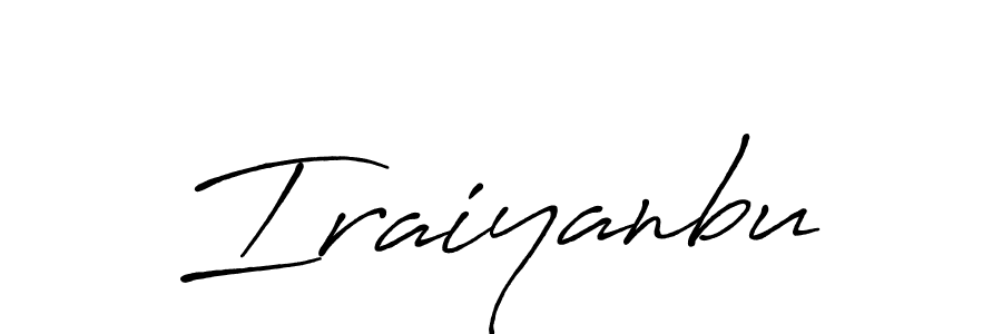 Design your own signature with our free online signature maker. With this signature software, you can create a handwritten (Antro_Vectra_Bolder) signature for name Iraiyanbu. Iraiyanbu signature style 7 images and pictures png