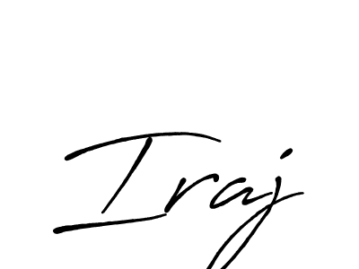 if you are searching for the best signature style for your name Iraj. so please give up your signature search. here we have designed multiple signature styles  using Antro_Vectra_Bolder. Iraj signature style 7 images and pictures png