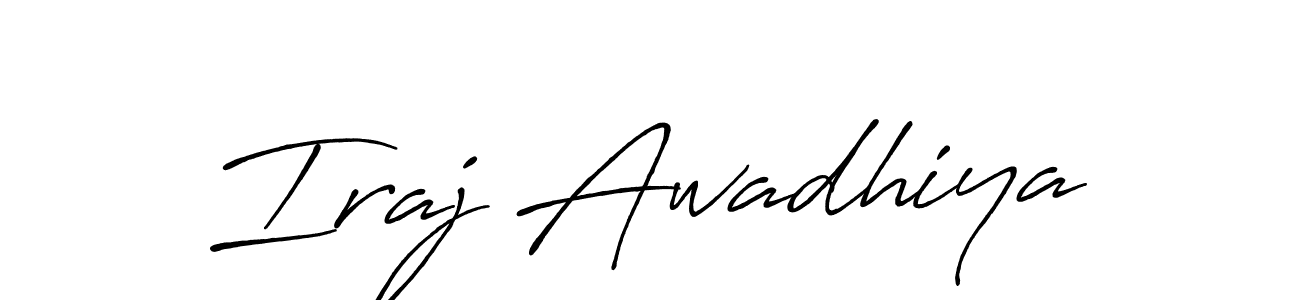 It looks lik you need a new signature style for name Iraj Awadhiya. Design unique handwritten (Antro_Vectra_Bolder) signature with our free signature maker in just a few clicks. Iraj Awadhiya signature style 7 images and pictures png