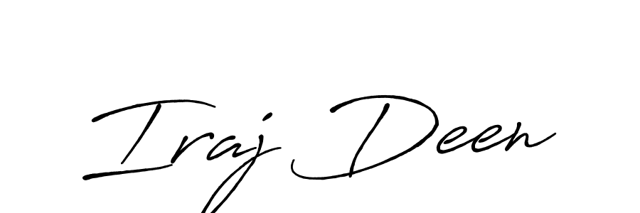 Make a beautiful signature design for name Iraj Deen. Use this online signature maker to create a handwritten signature for free. Iraj Deen signature style 7 images and pictures png