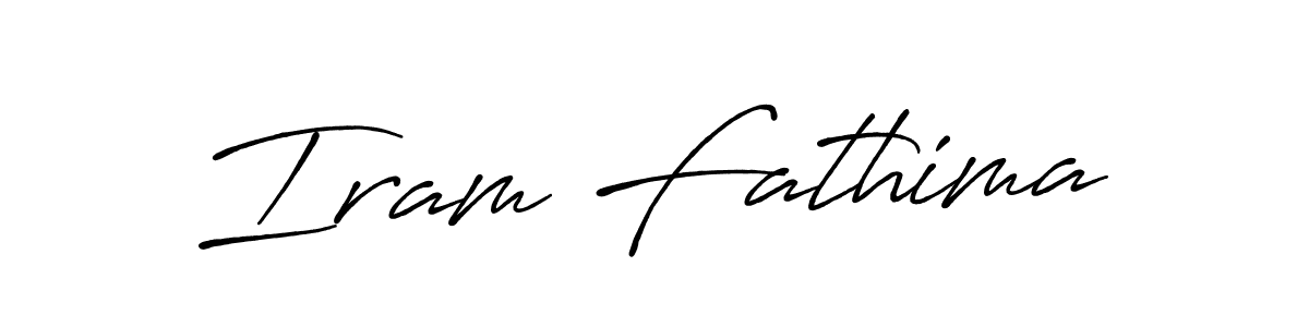 Antro_Vectra_Bolder is a professional signature style that is perfect for those who want to add a touch of class to their signature. It is also a great choice for those who want to make their signature more unique. Get Iram Fathima name to fancy signature for free. Iram Fathima signature style 7 images and pictures png