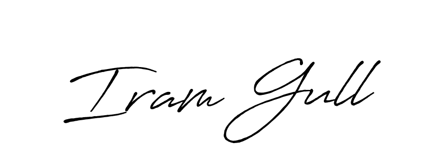 Also You can easily find your signature by using the search form. We will create Iram Gull name handwritten signature images for you free of cost using Antro_Vectra_Bolder sign style. Iram Gull signature style 7 images and pictures png