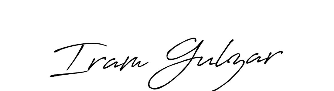 if you are searching for the best signature style for your name Iram Gulzar. so please give up your signature search. here we have designed multiple signature styles  using Antro_Vectra_Bolder. Iram Gulzar signature style 7 images and pictures png