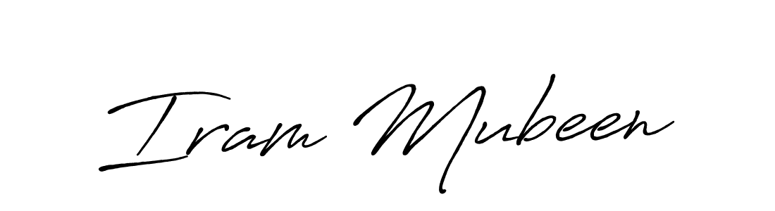 How to Draw Iram Mubeen signature style? Antro_Vectra_Bolder is a latest design signature styles for name Iram Mubeen. Iram Mubeen signature style 7 images and pictures png