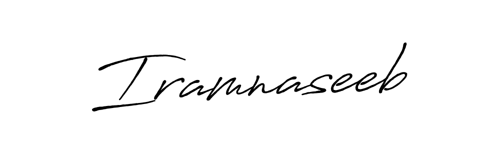 Create a beautiful signature design for name Iramnaseeb. With this signature (Antro_Vectra_Bolder) fonts, you can make a handwritten signature for free. Iramnaseeb signature style 7 images and pictures png