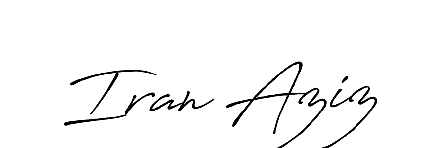 Similarly Antro_Vectra_Bolder is the best handwritten signature design. Signature creator online .You can use it as an online autograph creator for name Iran Aziz. Iran Aziz signature style 7 images and pictures png