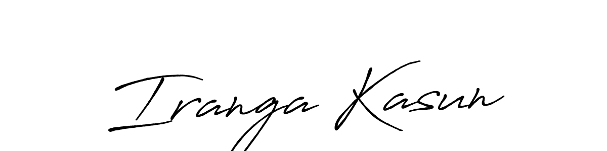 Once you've used our free online signature maker to create your best signature Antro_Vectra_Bolder style, it's time to enjoy all of the benefits that Iranga Kasun name signing documents. Iranga Kasun signature style 7 images and pictures png