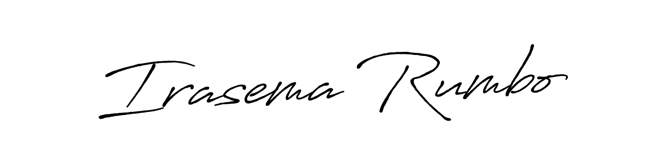 Use a signature maker to create a handwritten signature online. With this signature software, you can design (Antro_Vectra_Bolder) your own signature for name Irasema Rumbo. Irasema Rumbo signature style 7 images and pictures png