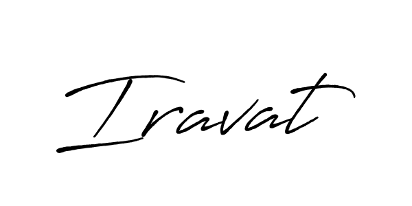 Create a beautiful signature design for name Iravat. With this signature (Antro_Vectra_Bolder) fonts, you can make a handwritten signature for free. Iravat signature style 7 images and pictures png