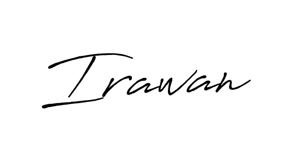 Use a signature maker to create a handwritten signature online. With this signature software, you can design (Antro_Vectra_Bolder) your own signature for name Irawan. Irawan signature style 7 images and pictures png