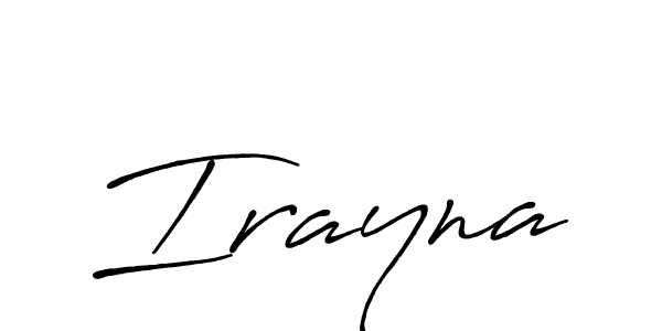 Make a beautiful signature design for name Irayna. With this signature (Antro_Vectra_Bolder) style, you can create a handwritten signature for free. Irayna signature style 7 images and pictures png