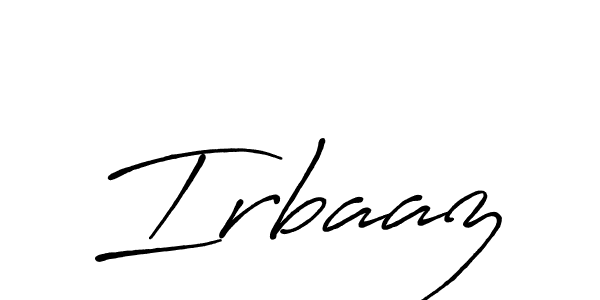 Irbaaz stylish signature style. Best Handwritten Sign (Antro_Vectra_Bolder) for my name. Handwritten Signature Collection Ideas for my name Irbaaz. Irbaaz signature style 7 images and pictures png