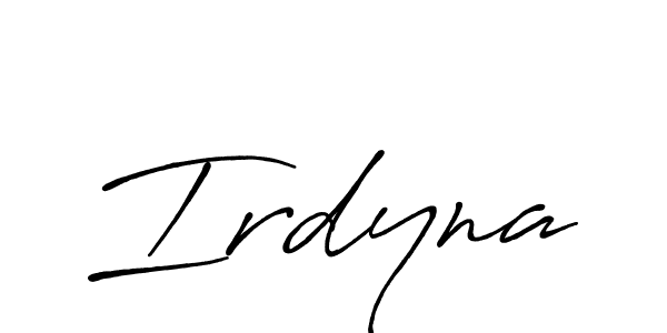 Once you've used our free online signature maker to create your best signature Antro_Vectra_Bolder style, it's time to enjoy all of the benefits that Irdyna name signing documents. Irdyna signature style 7 images and pictures png