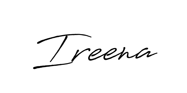 Also You can easily find your signature by using the search form. We will create Ireena name handwritten signature images for you free of cost using Antro_Vectra_Bolder sign style. Ireena signature style 7 images and pictures png