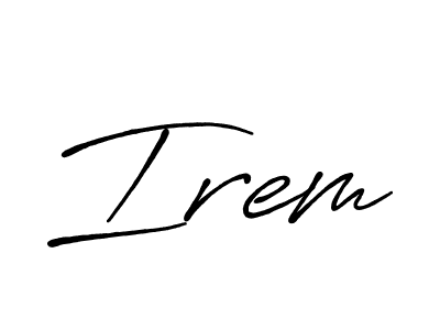 Also we have Irem name is the best signature style. Create professional handwritten signature collection using Antro_Vectra_Bolder autograph style. Irem signature style 7 images and pictures png