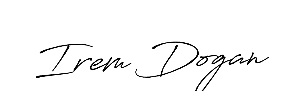 Also You can easily find your signature by using the search form. We will create Irem Dogan name handwritten signature images for you free of cost using Antro_Vectra_Bolder sign style. Irem Dogan signature style 7 images and pictures png