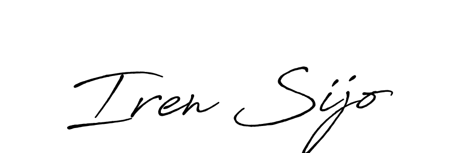 Similarly Antro_Vectra_Bolder is the best handwritten signature design. Signature creator online .You can use it as an online autograph creator for name Iren Sijo. Iren Sijo signature style 7 images and pictures png