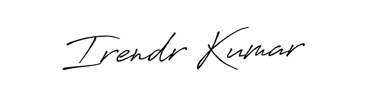 Design your own signature with our free online signature maker. With this signature software, you can create a handwritten (Antro_Vectra_Bolder) signature for name Irendr Kumar. Irendr Kumar signature style 7 images and pictures png