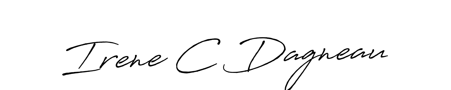 How to make Irene C Dagneau signature? Antro_Vectra_Bolder is a professional autograph style. Create handwritten signature for Irene C Dagneau name. Irene C Dagneau signature style 7 images and pictures png
