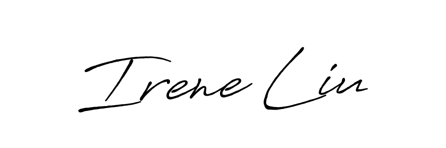 Similarly Antro_Vectra_Bolder is the best handwritten signature design. Signature creator online .You can use it as an online autograph creator for name Irene Liu. Irene Liu signature style 7 images and pictures png