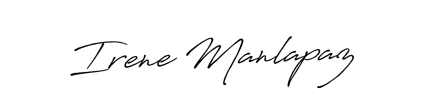 Design your own signature with our free online signature maker. With this signature software, you can create a handwritten (Antro_Vectra_Bolder) signature for name Irene Manlapaz. Irene Manlapaz signature style 7 images and pictures png