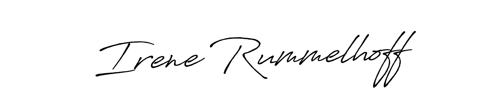 Also we have Irene Rummelhoff name is the best signature style. Create professional handwritten signature collection using Antro_Vectra_Bolder autograph style. Irene Rummelhoff signature style 7 images and pictures png